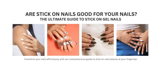 Stick on nails are an inexpensive option for traditional acrylic nails