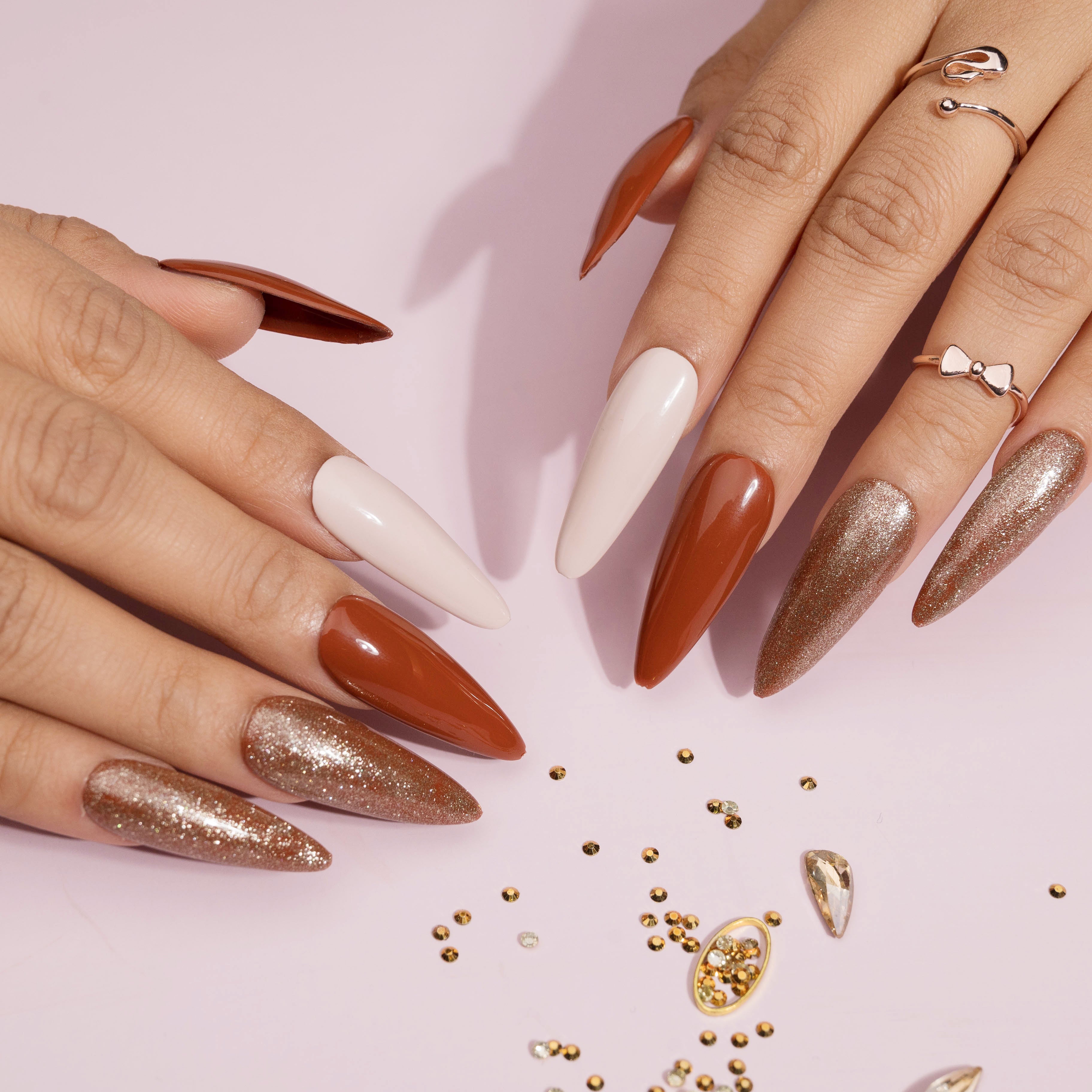 Modern Short Stiletto Nail Styles That Pop