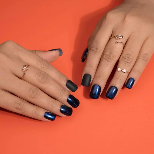 Chameleon Blue and Purple Diva Press on Nails Set