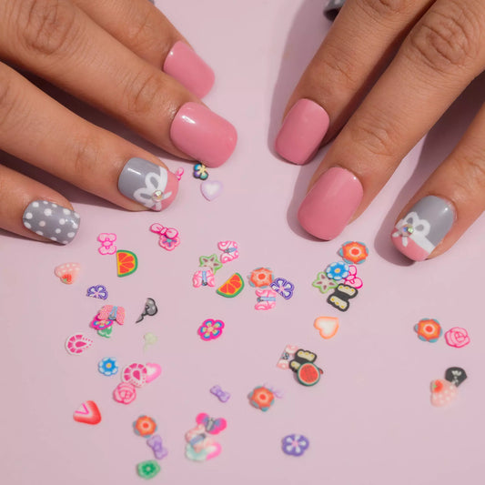 Small Pink Artificial Nails Set