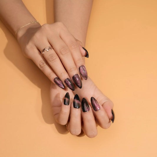 Cat Eye Nails Presson Nails Set