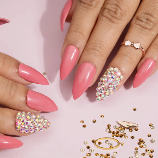 Diamonds are my best friends Press on Nails with Kit