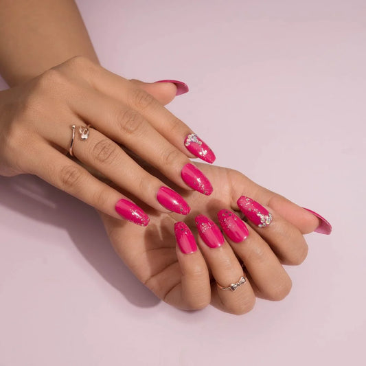 Dark Raspberry Wedding Perfect Presson Nails