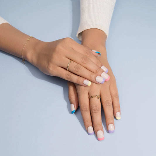 Small Rainbow Presson Nails