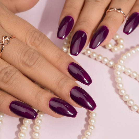 Purple Purple Purple Press on Nails Set