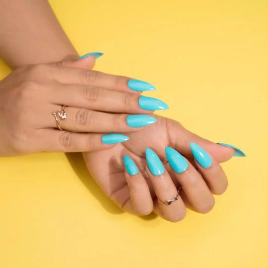 Sea Blue? Turquoise? Press On Nails Set