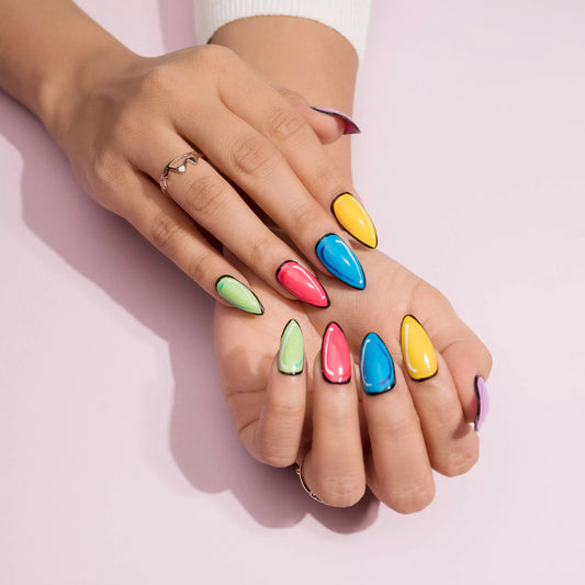 Freaky cartoon Presson Nails Set