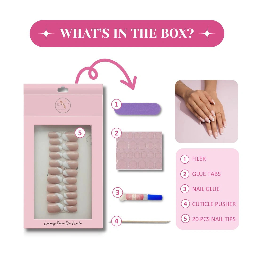 French Nails Set