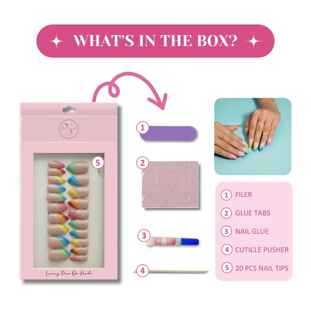 Almond Shape Presson Nails Kit