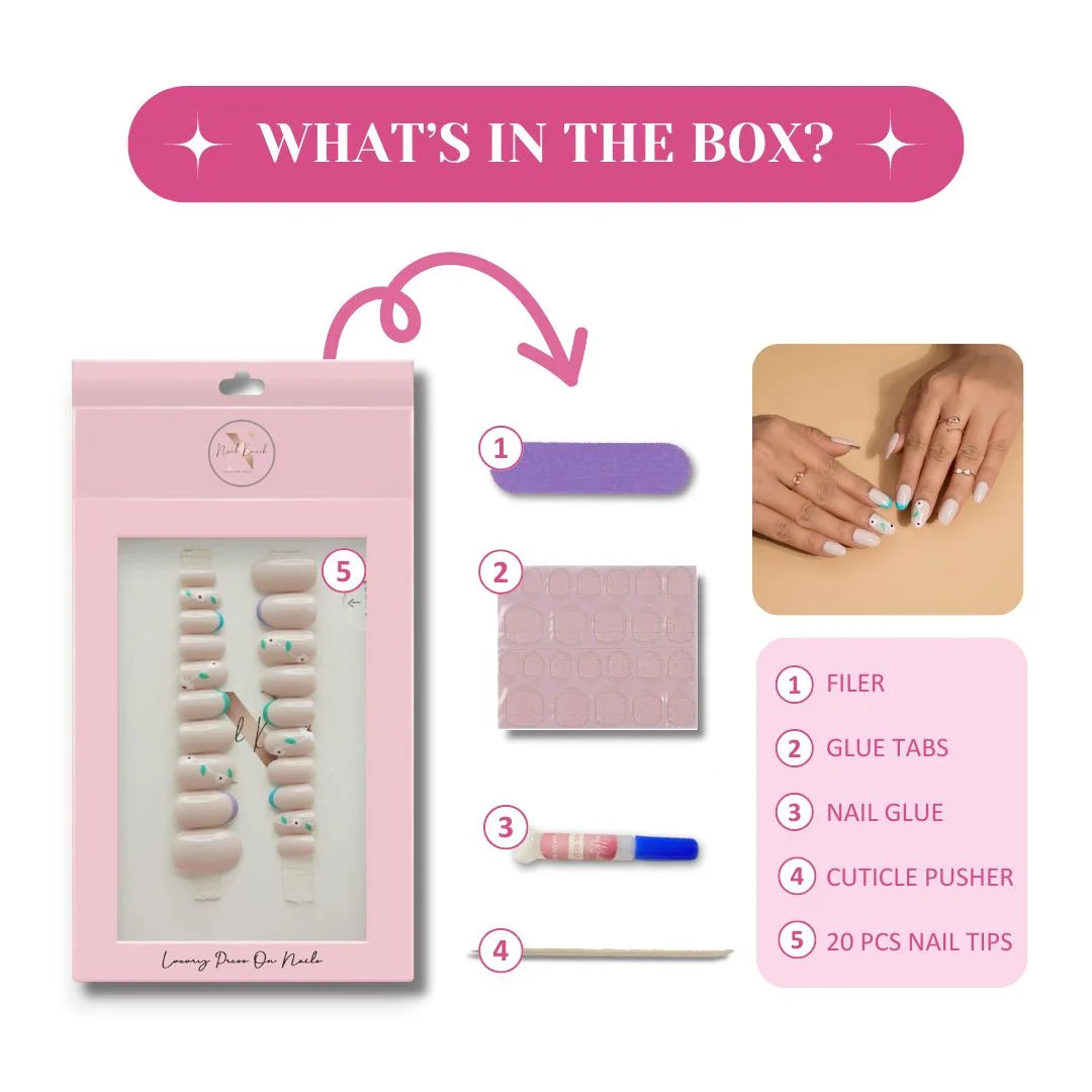 Round Elegance French Nails kit