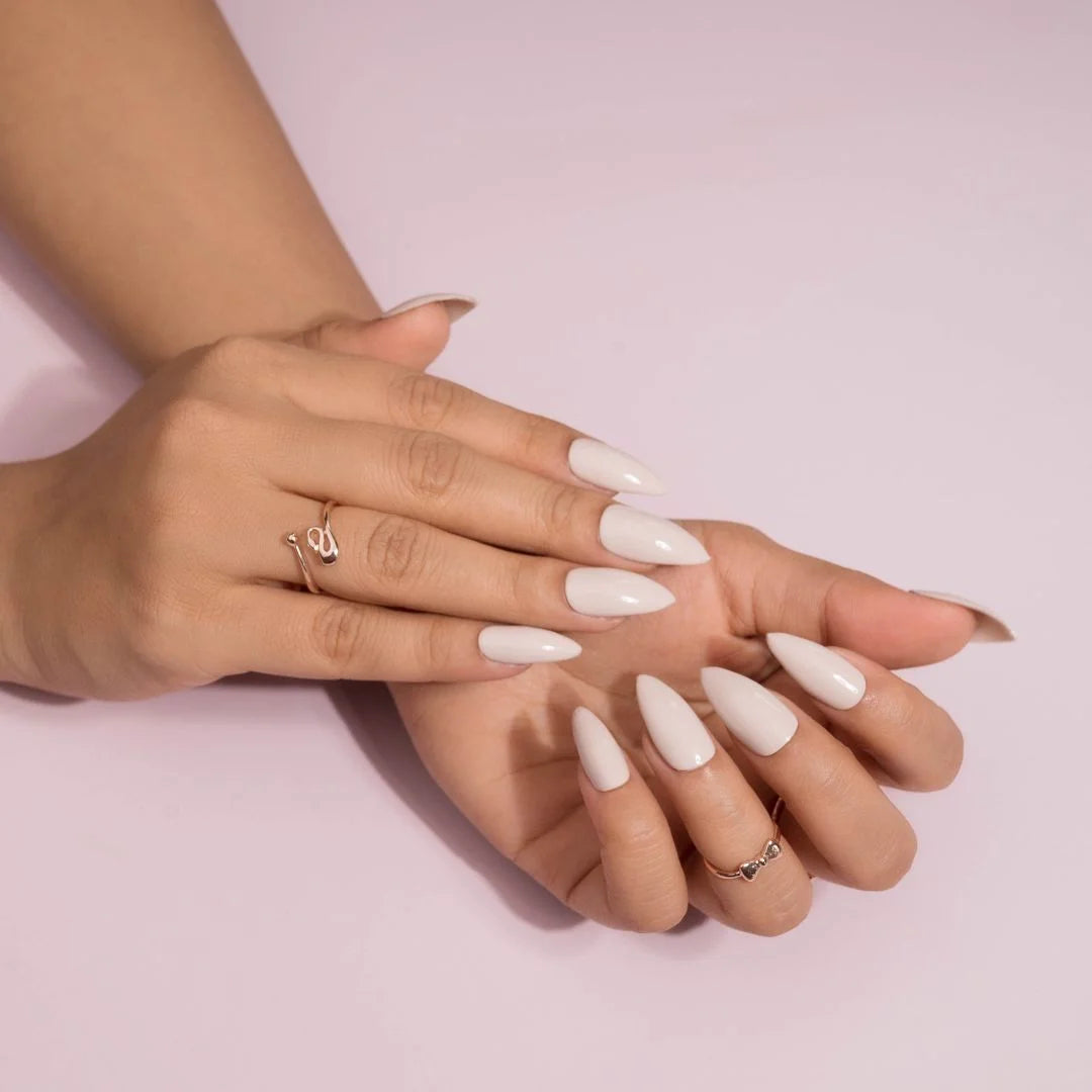 Buy Secret Lives Acrylic Press on Nails designer Artificial Nails Extension  Transparent Pink 3D White Bow Design 24 pcs Set with Kit Online at Best  Prices in India - JioMart.