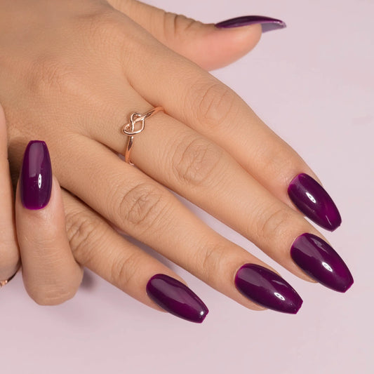 Purple Purple Purple Press on Nails Set