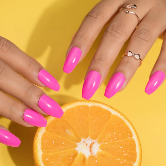 Oh My Neon Pink Press on Nails Set